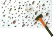 Clear all dirt, oil, grease, or other contaminants and remove all loose plaster, paint and scale on wall