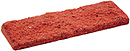 Super Red Color Rockface Sandblast Sliced Brick Veneer with Shade