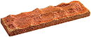 Golden Peach color Rockface Sliced Brick Veneer