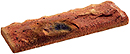 Golden Peach Color Rockface Sliced Brick Veneer with Shade