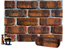 Golden Brown Color Cobble Brick