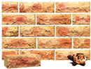 Cottage Style Golden Cream Color Rockface Brick