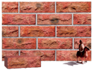 Cottage Style Lavender Color Rockface Brick