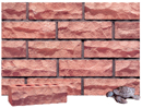 Lavender Color Rockface Brick