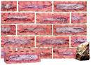 Lavender Color Rockface Brick Antique Clinker