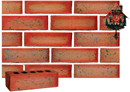 Super Red Color Smooth Face Brick with Antique Clinker
