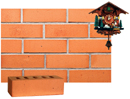Golden Peach Color Smooth Face Brick