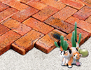 Golden Sand Color Rockface Brick
