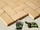 Super Red Color Rockface Brick with Antique Clinker