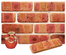 Golden Peach Color Cobble Brick Veneer