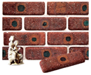 Golden Brown Color Cobble Brick Veneer with Shade