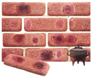 Lavender Color Cobble Brick Veneer with Shade