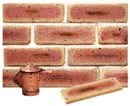 Golden Cream Color Cobble Sliced Brick Veneer with Shade