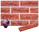 Lavender Color Rockface Sandblast Sliced Brick Veneer with Shade