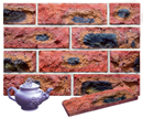 Lavender Color Rockface Sliced Brick Veneer with Shade