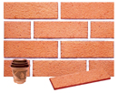 Golden Peach Color Sandblast Brick Veneer