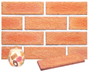 Golden Peach Color Sandblast Brick Veneer with Shade
