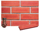 Super Red Color Smoothface Brick Veneer with Shade