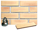 Golden Cream Color Smoothface Brick Veneer with Shade