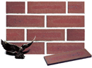 Golden Brown Color Smoothface Brick Veneer with Shade