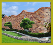 Golden Peach, Golden Cream, & Golden Brown Antique Brick Fencing Project at Johor