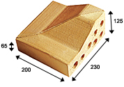 Paver Accessory - Corner Paver - 8SF388-15 CORNER 1