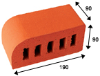 Brick Accessory - Single Bullnose - 8SF448-02 SBN