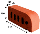 Brick Accessory - Single Bullnose - 8SF-02 SBN