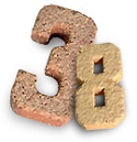 Brick Accessory - Clay Color Block - 8SB148-16-AW & 8SB134-15-AW