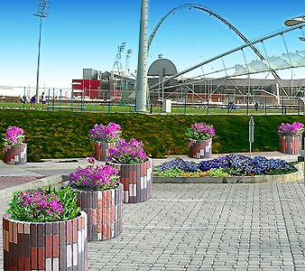 Flower Pots - Putrajaya, Malaysia