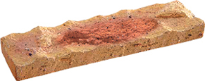 Golden Cream Rockface Sliced Brick Veneer Golden Cream Rockface Sliced Brick Veneer