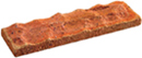 Golden Peach Rockface Sliced Brick Veneer