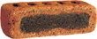 Golden Peach Color Cobble Facing Brick with Dark Clinker