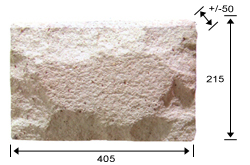 Granite Color Rockface Sandblast Brick Tile