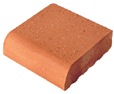 Golden Peach Color Wirecut Single Bullnose Paving Brick