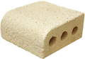 Golden Cream color Sandblast Single Bullnose