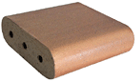 Golden Sand Color Smoothface Double Roundnose Paving Brick