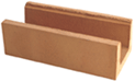 Golden Peach Color Smoothface U-Channel Brick