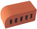 Super Red Smoothface Single Bullnose